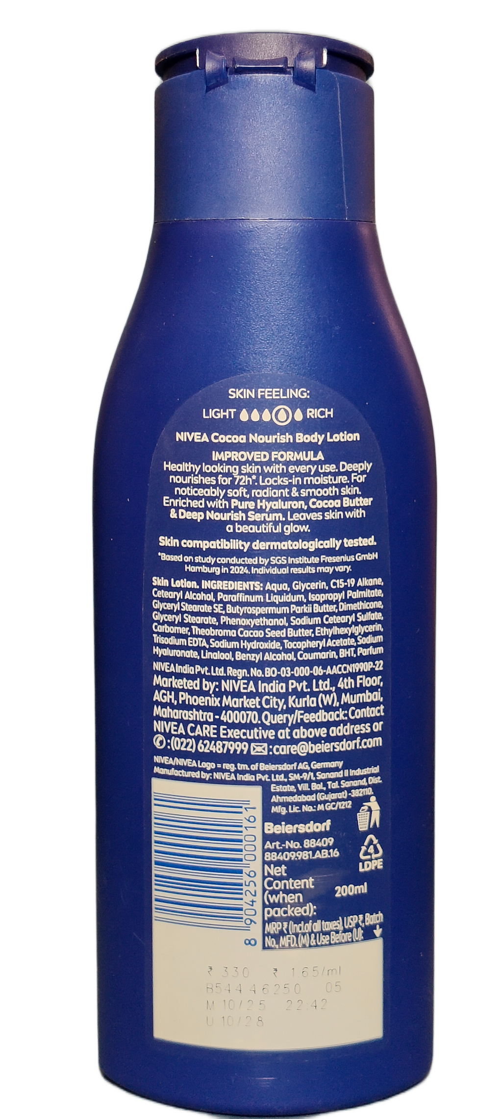 NIVEA Body lotion Cocoa NOURISH Basket Deliveries