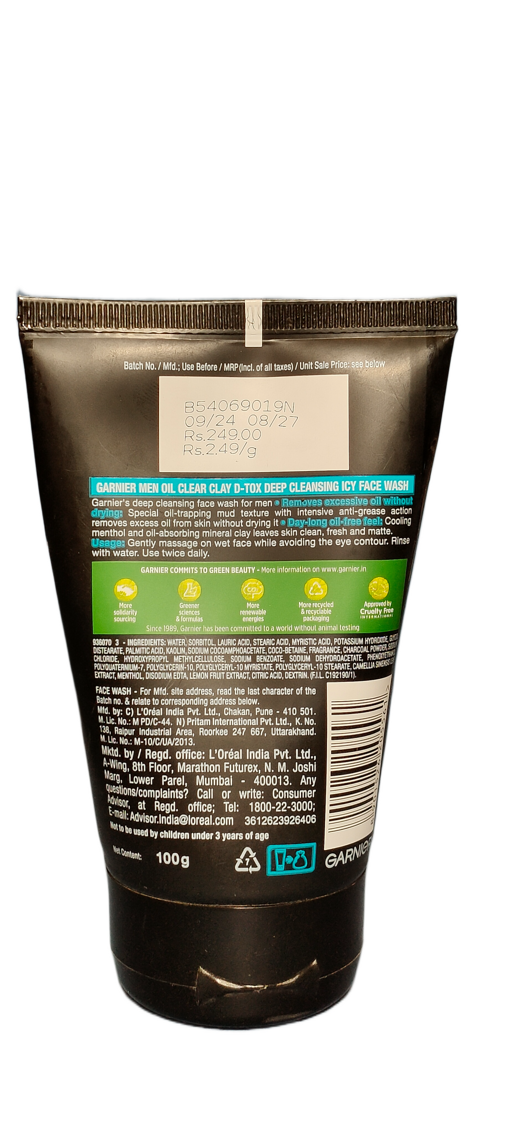 GARNIER MEN OilClear clay D-TOX Basket Deliveries