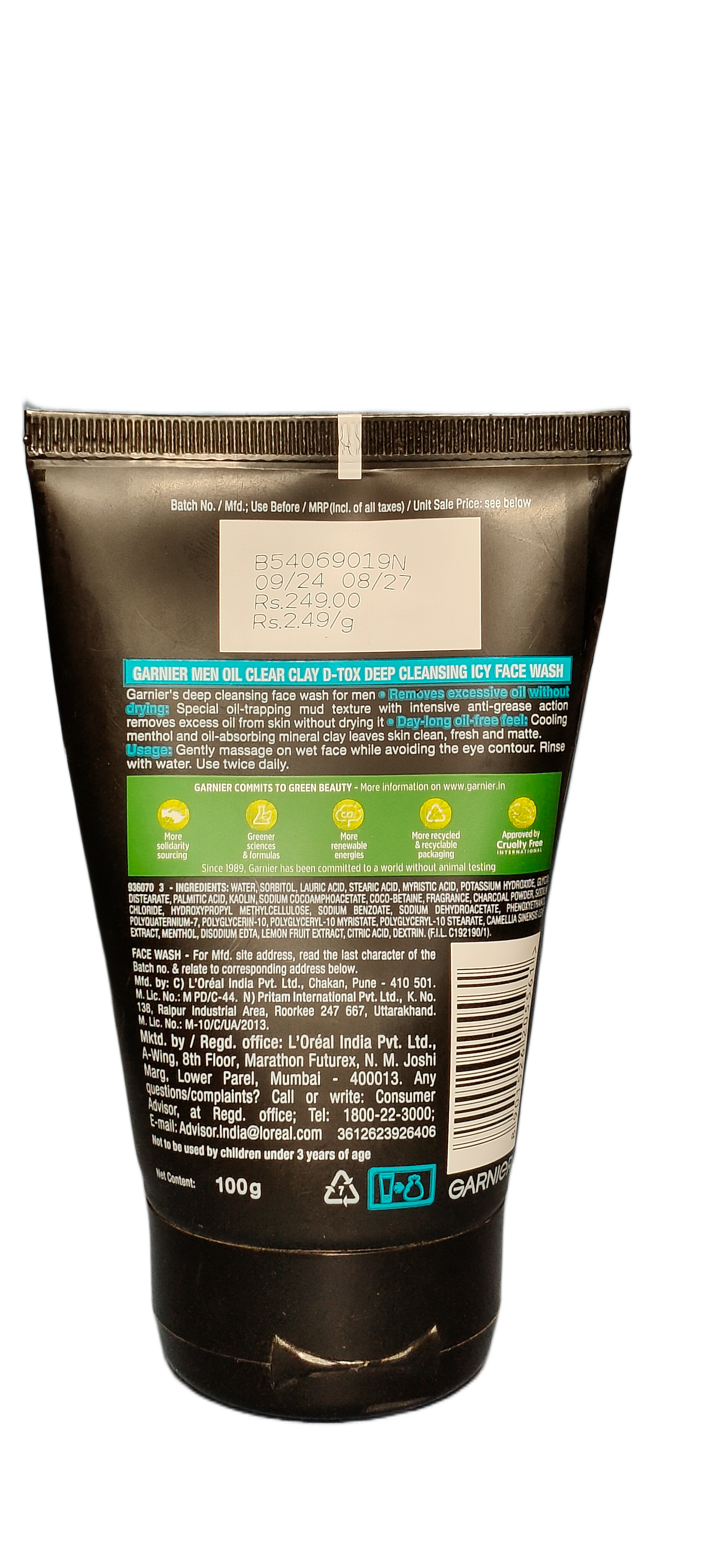 GARNIER MEN OilClear clay D-TOX Basket Deliveries