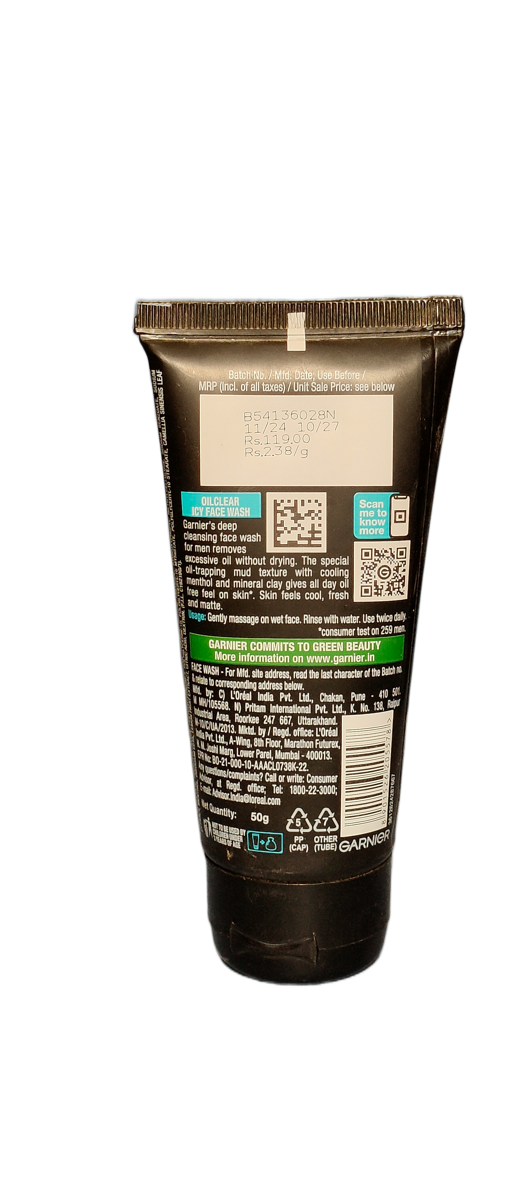 GARNIER MEN OilClear CLAY D-TOX ANTI-SHINEB Basket Deliveries