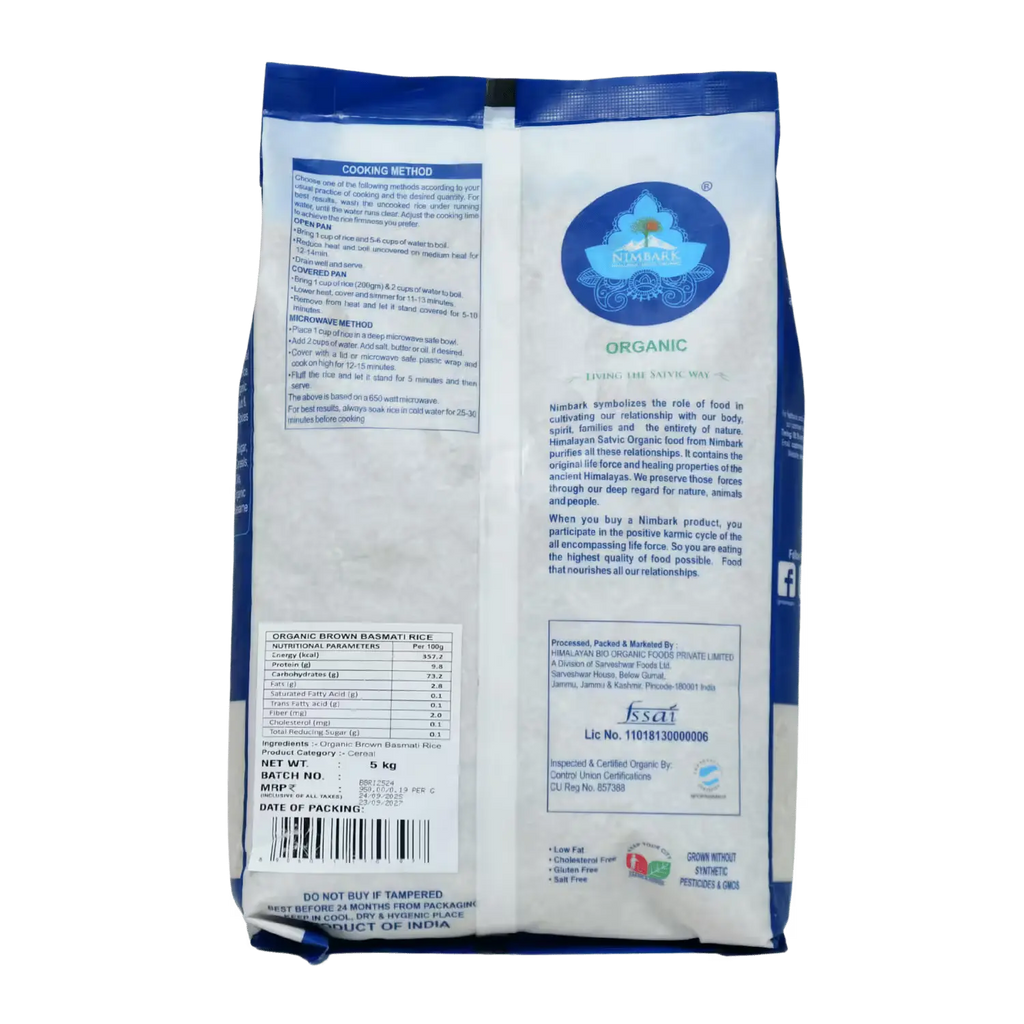 Brown Basmati Rice Nimbark Basket Deliveries