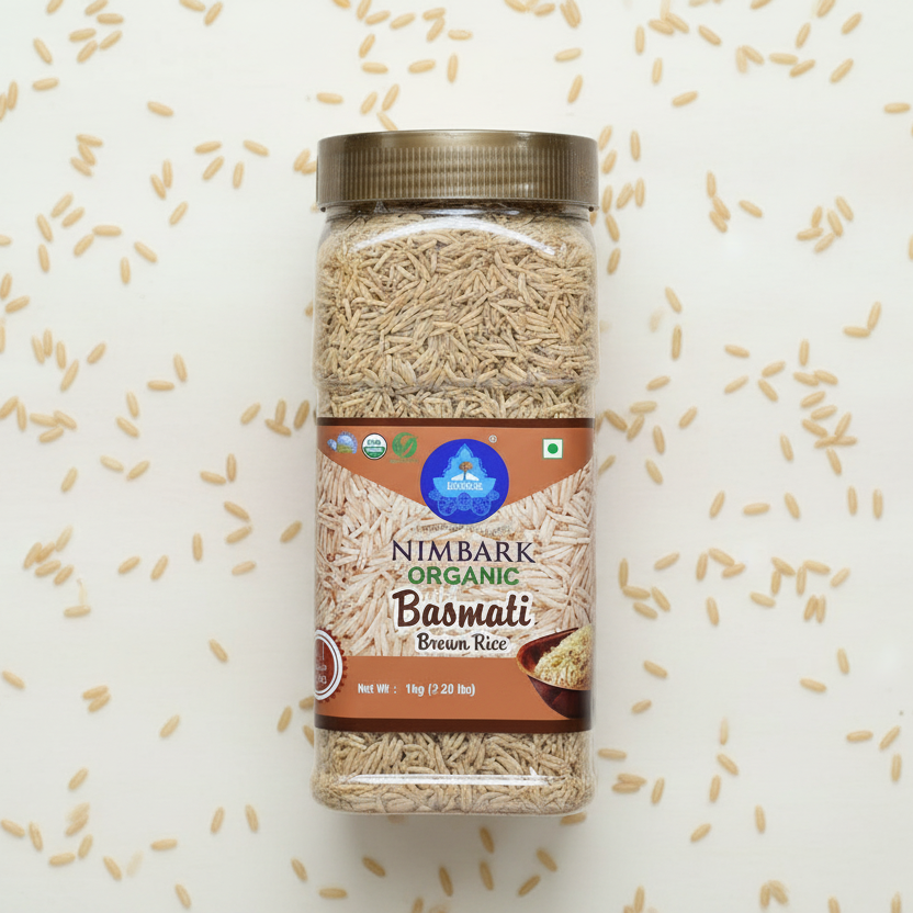 Rice Basmati Brown Rice Nimbark Bottle Basket Deliveries
