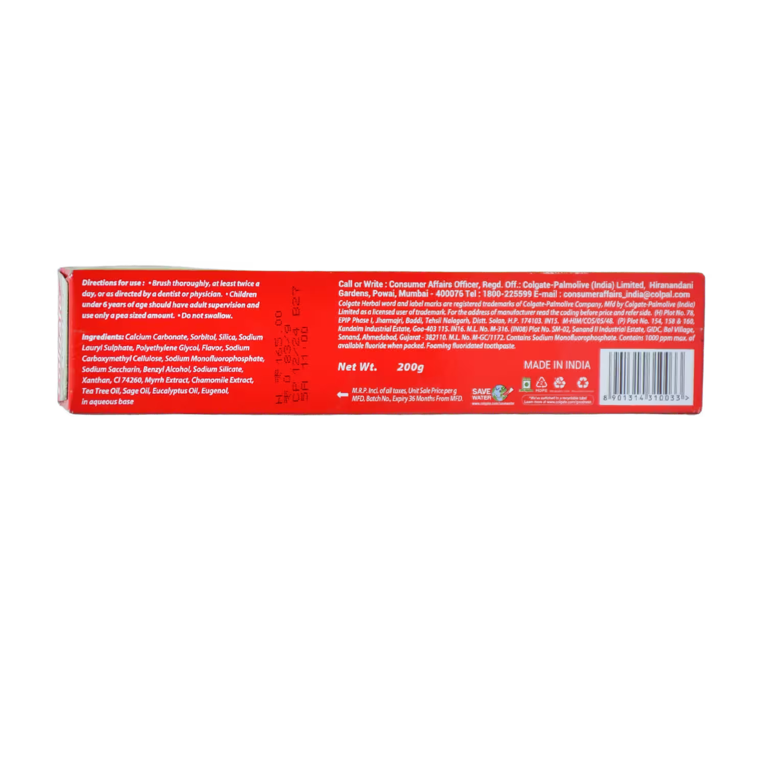 Colgate Herbal Toothpaste Basket Deliveries