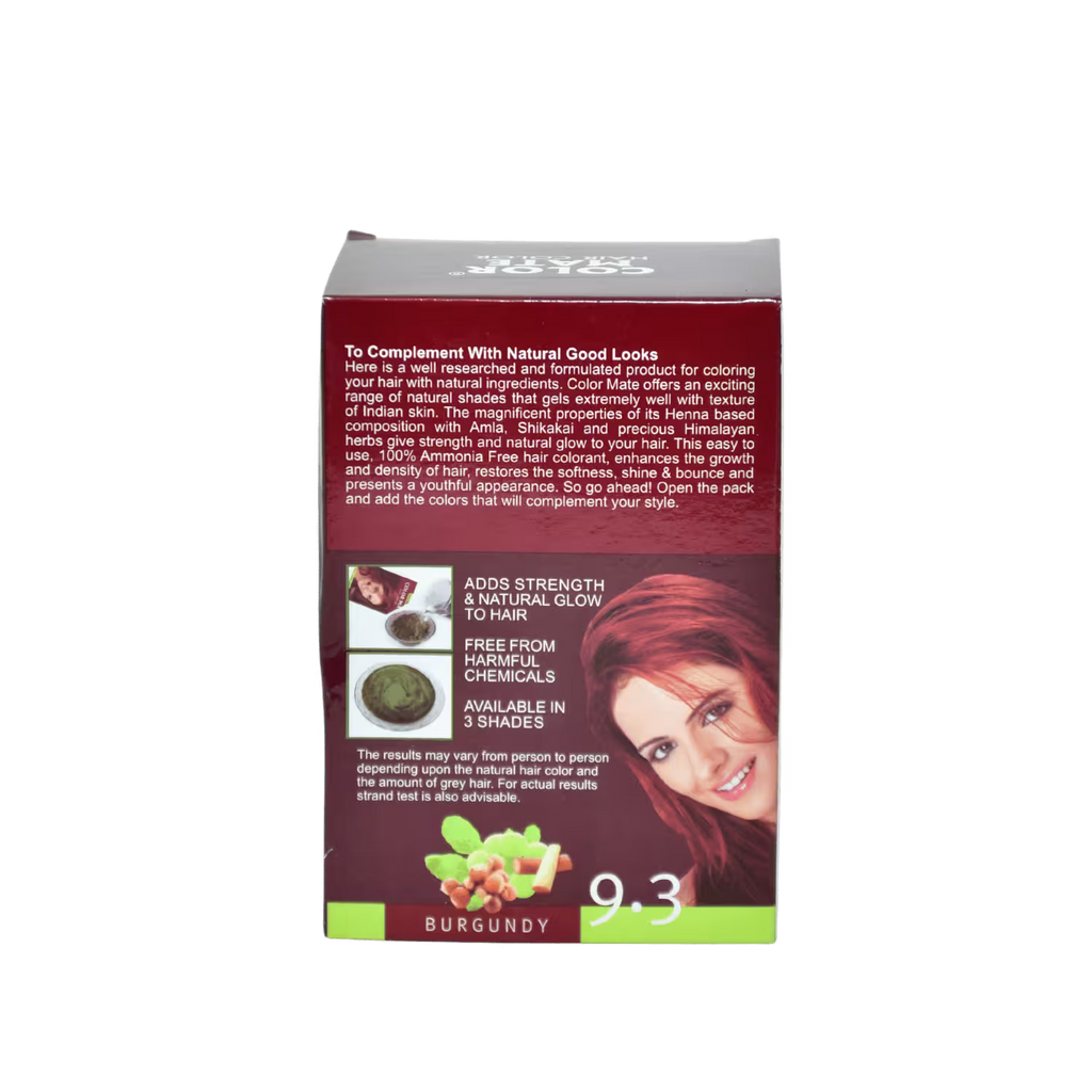 Color Mate Hair Color Burgundy 9.3 Basket Deliveries