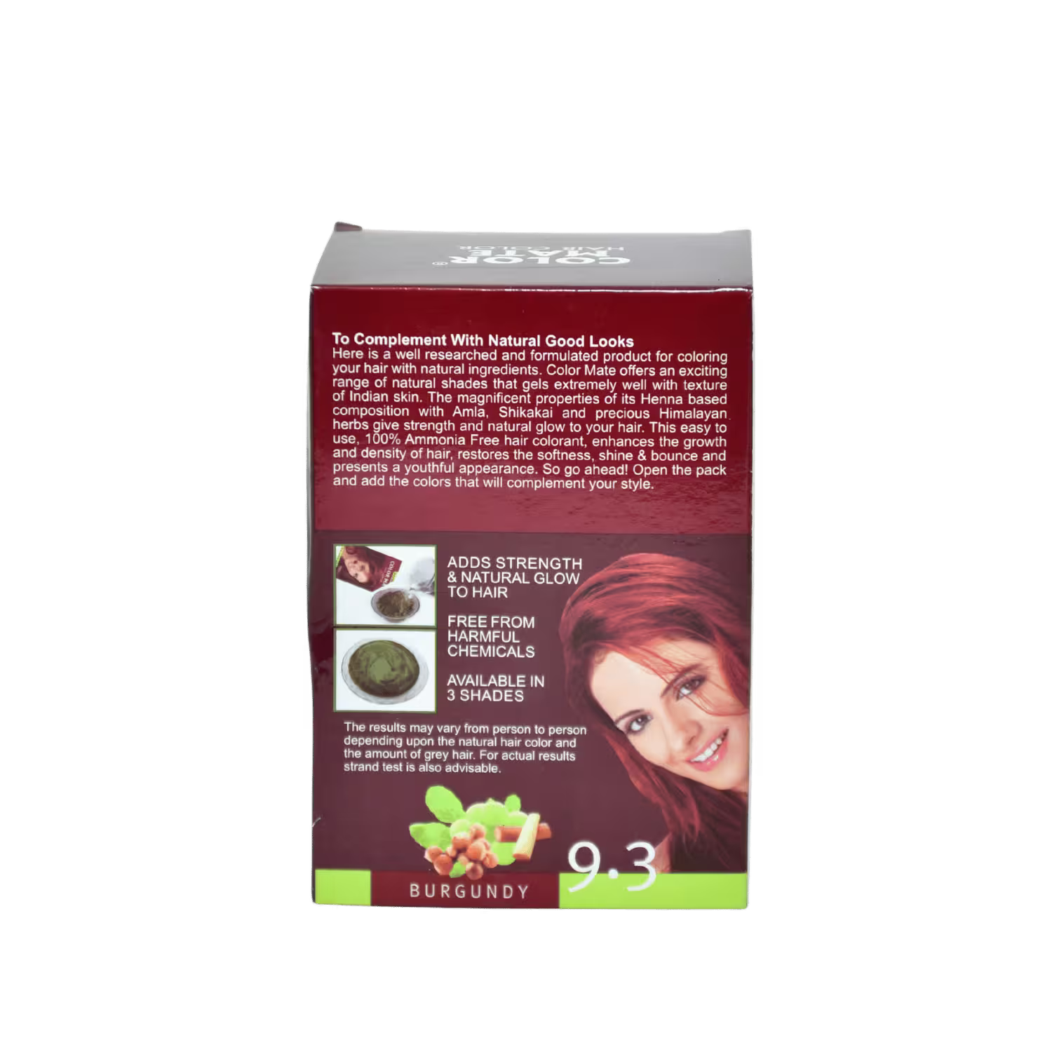 Color Mate Hair Color Burgundy 9.3 Basket Deliveries