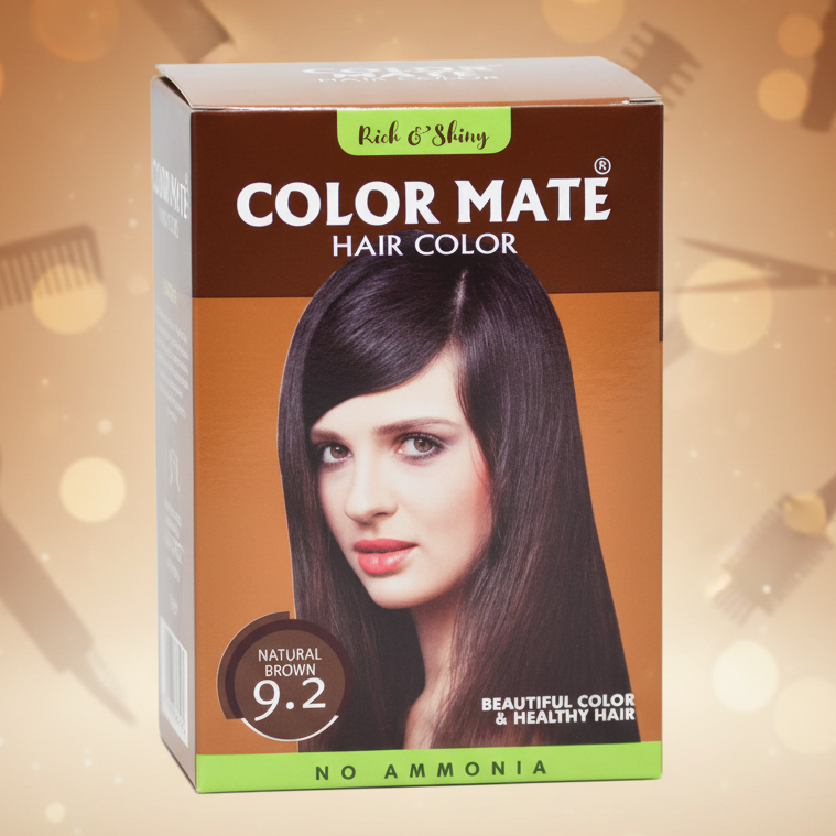 Color Mate Hair Color Natural Brown 9.2 Basket Deliveries