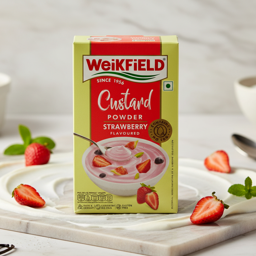 Custard Powder Strawberry Basket Deliveries