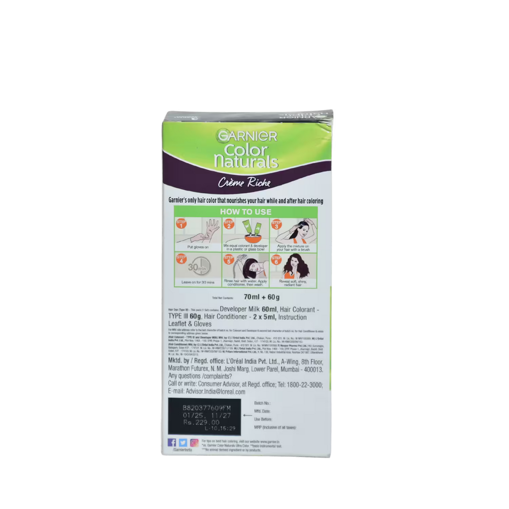 Garnier Color Darkest Brown 3 Basket Deliveries