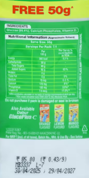 Glucose D Dabur Basket Deliveries