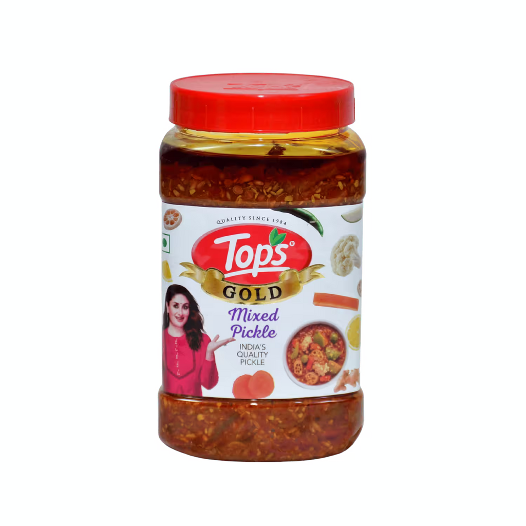 Gold Mixed Pickle Tops Basket Deliveries