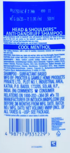 Head and Shoulders Shampoo Cool Menthol Basket Deliveries