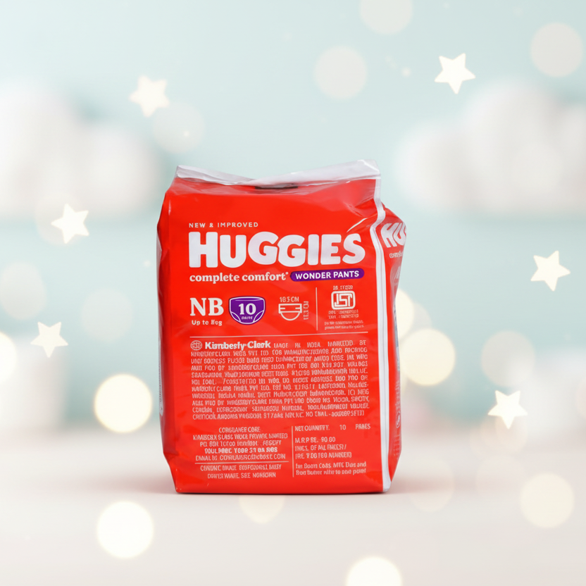 Huggies New Born 10 Pants Basket Deliveries