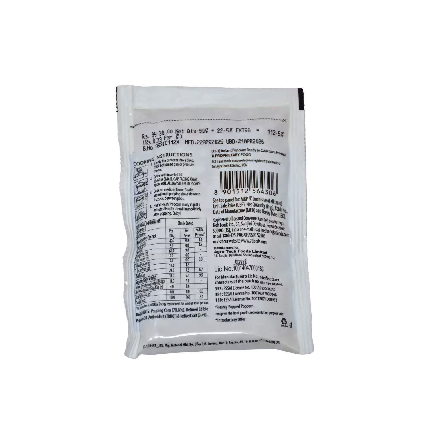 Instant Popcorn ACTII Basket Deliveries