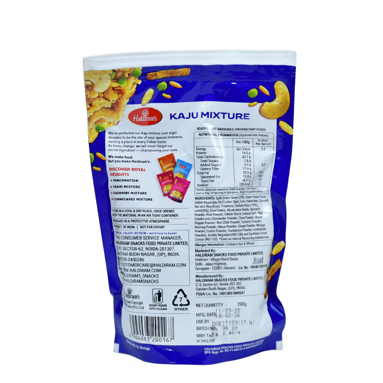 Kaju Mixture Haldirams Spiced Cashwe Namkeen Basket Deliveries