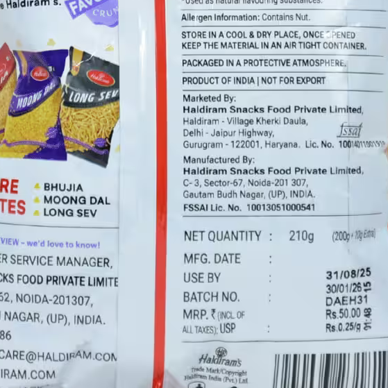 Khatta Meetha Haldirams Basket Deliveries