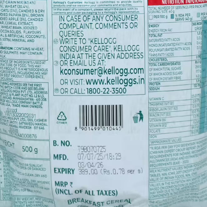 Muesli Fruit Magic Kelloggs Basket Deliveries