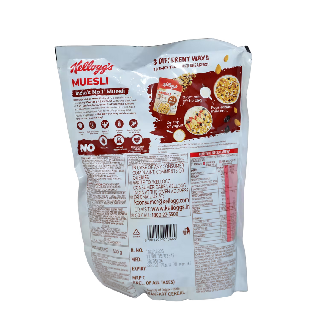 Muesli Nuts Delight Kelloggs Basket Deliveries