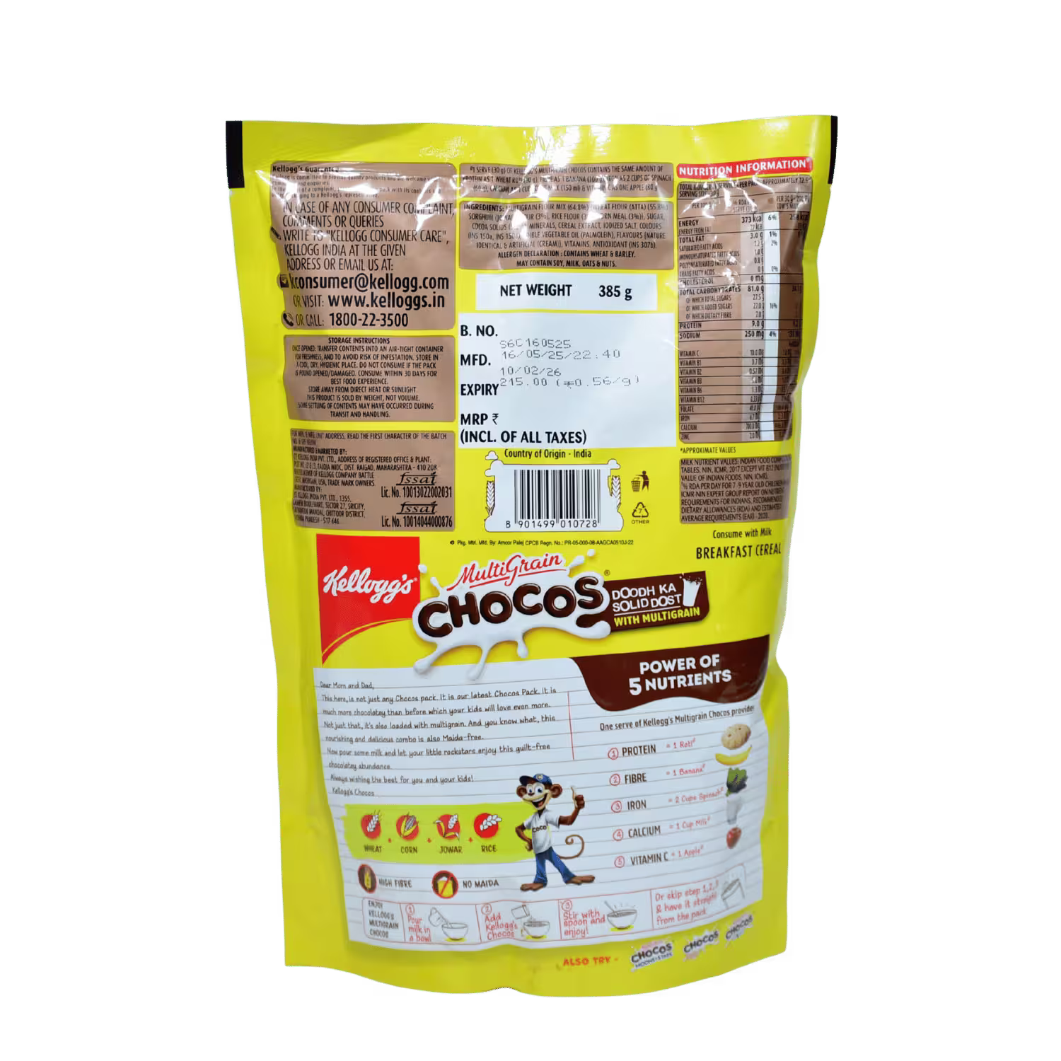 Multigrain Chocos Kelloggs Basket Deliveries