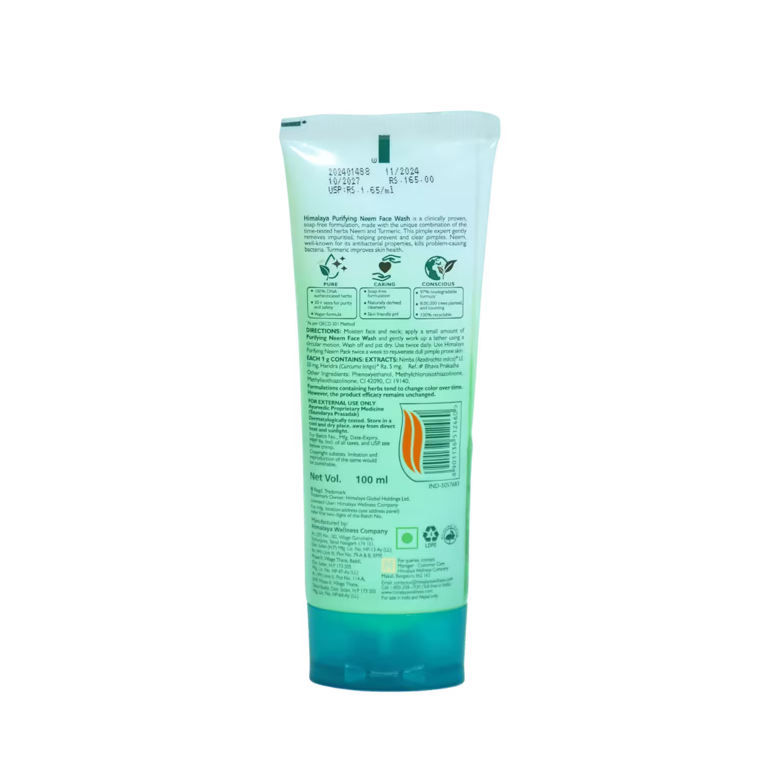 Neem Face Wash Himalaya Basket Deliveries