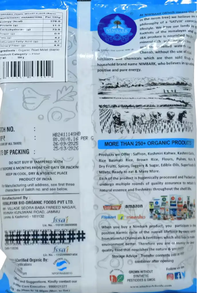 BD Bajra Flour Nimbark Basket Deliveries