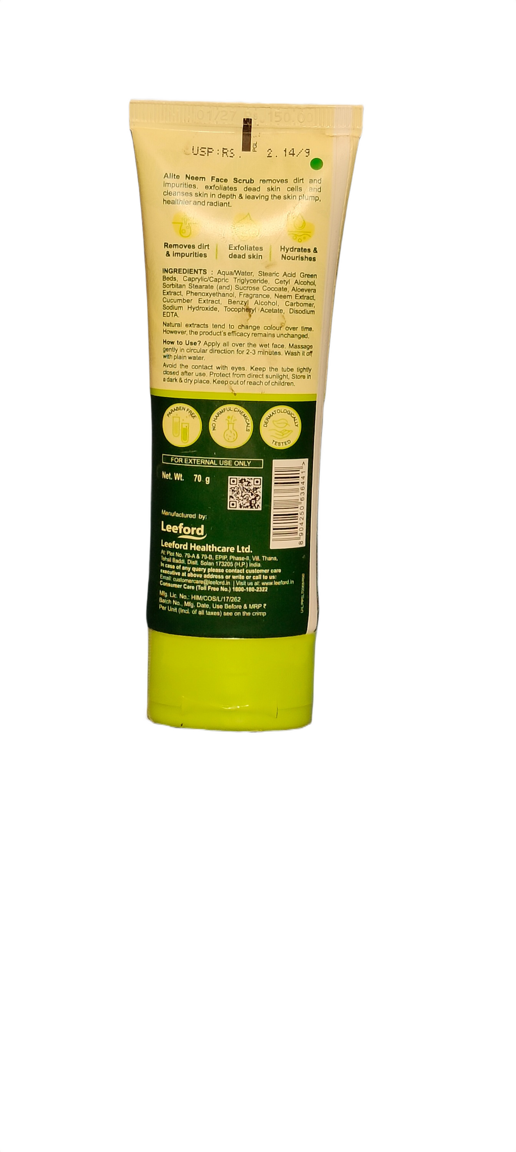 alite  NEEM FACE SCRUB Basket Deliveries