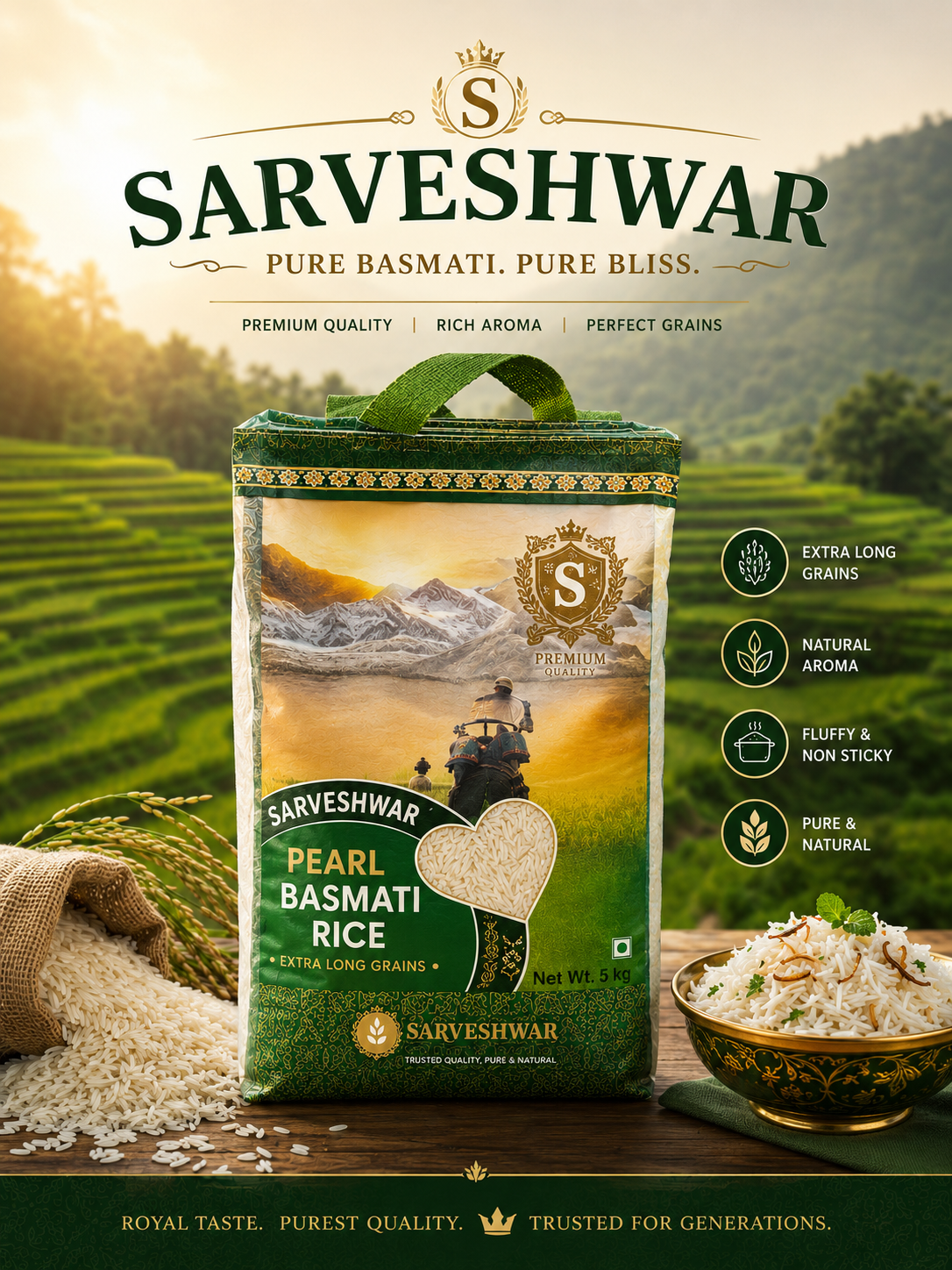Sarveshwar Pearl basmati rice