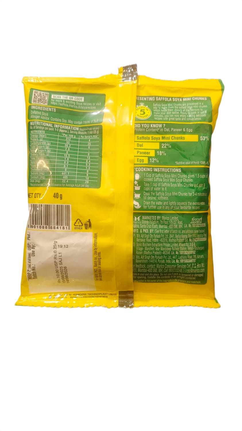 SAFFOLA SOYA MINI CHUNKS