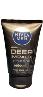 NIVEA MEN DEEP IMPECT INTENSE CLEAN FACE AND BEARD WASH BLACK CARBON Basket Deliveries