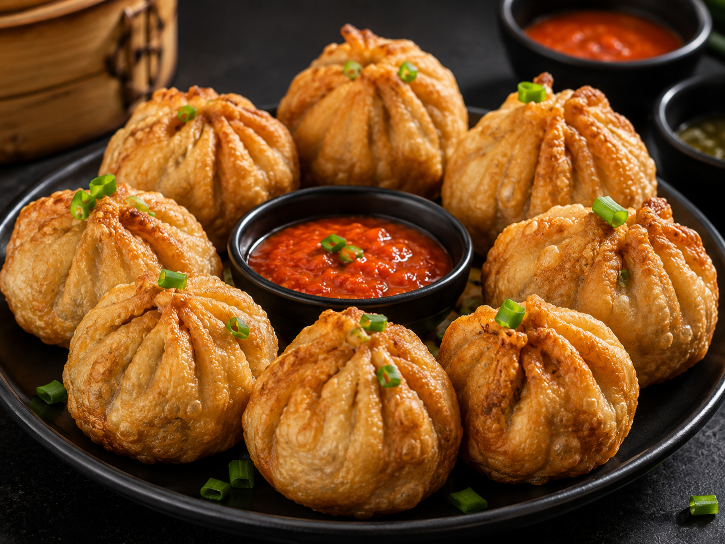 Chicken fried momo