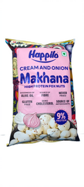 HAPPILO CREAM AND ONION MAKHANA  HIGH PROTEIN FOX NUTS Basket Deliveries