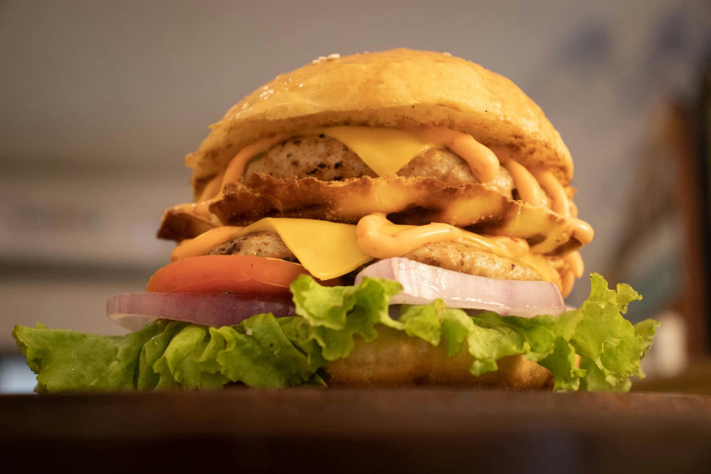 CHEESE BURST BURGER (VEG)