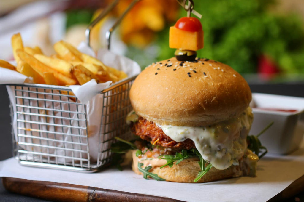 CHEESE BURST BURGER (VEG)