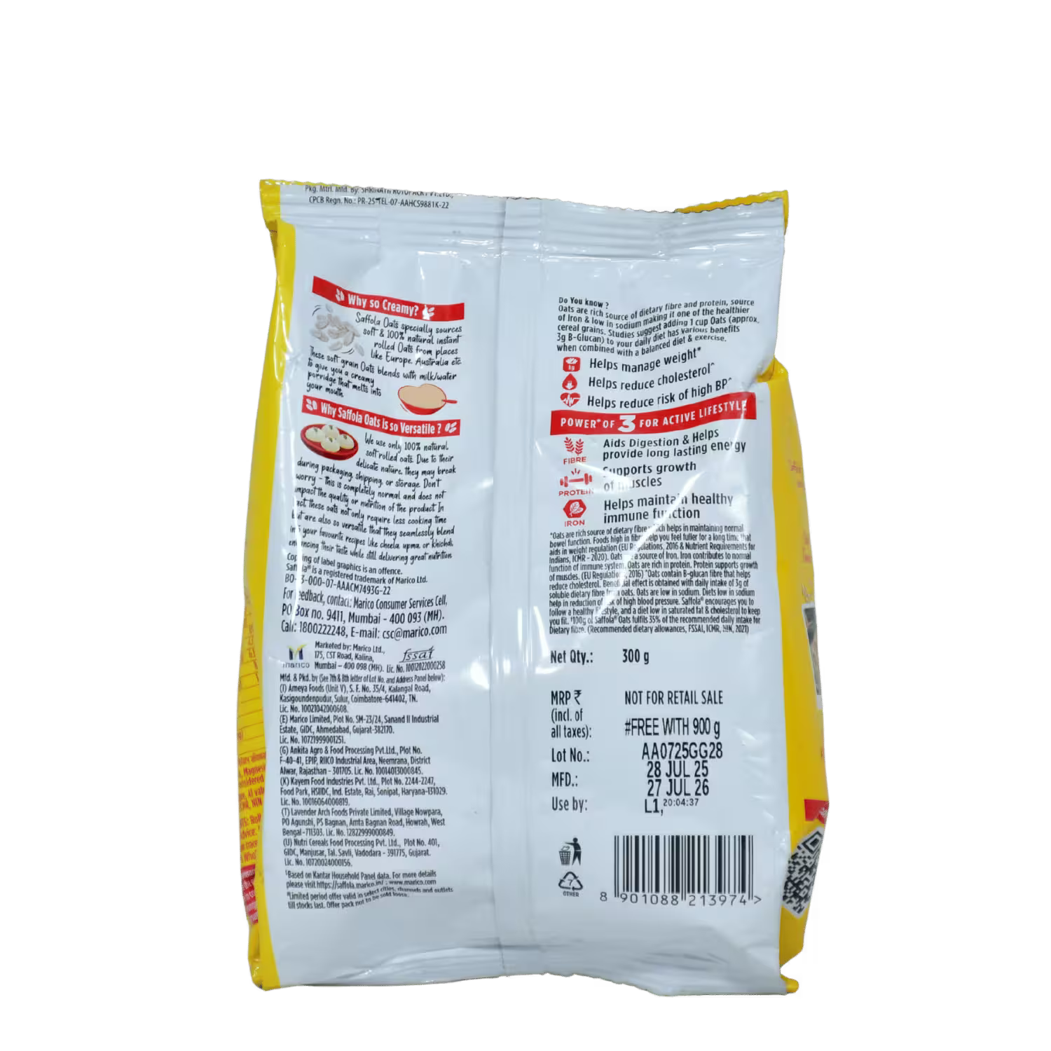 Saffola Oats Soft and Creamy Basket Deliveries