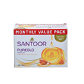Santoor Pureglo Bathing Bar Almond Oil and Glycerine Basket Deliveries