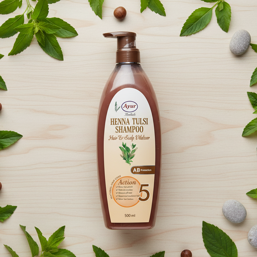Shampoo Henna Tulsi Ayur Basket Deliveries