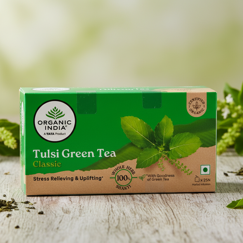 Tulsi Green Tea Classic Basket Deliveries