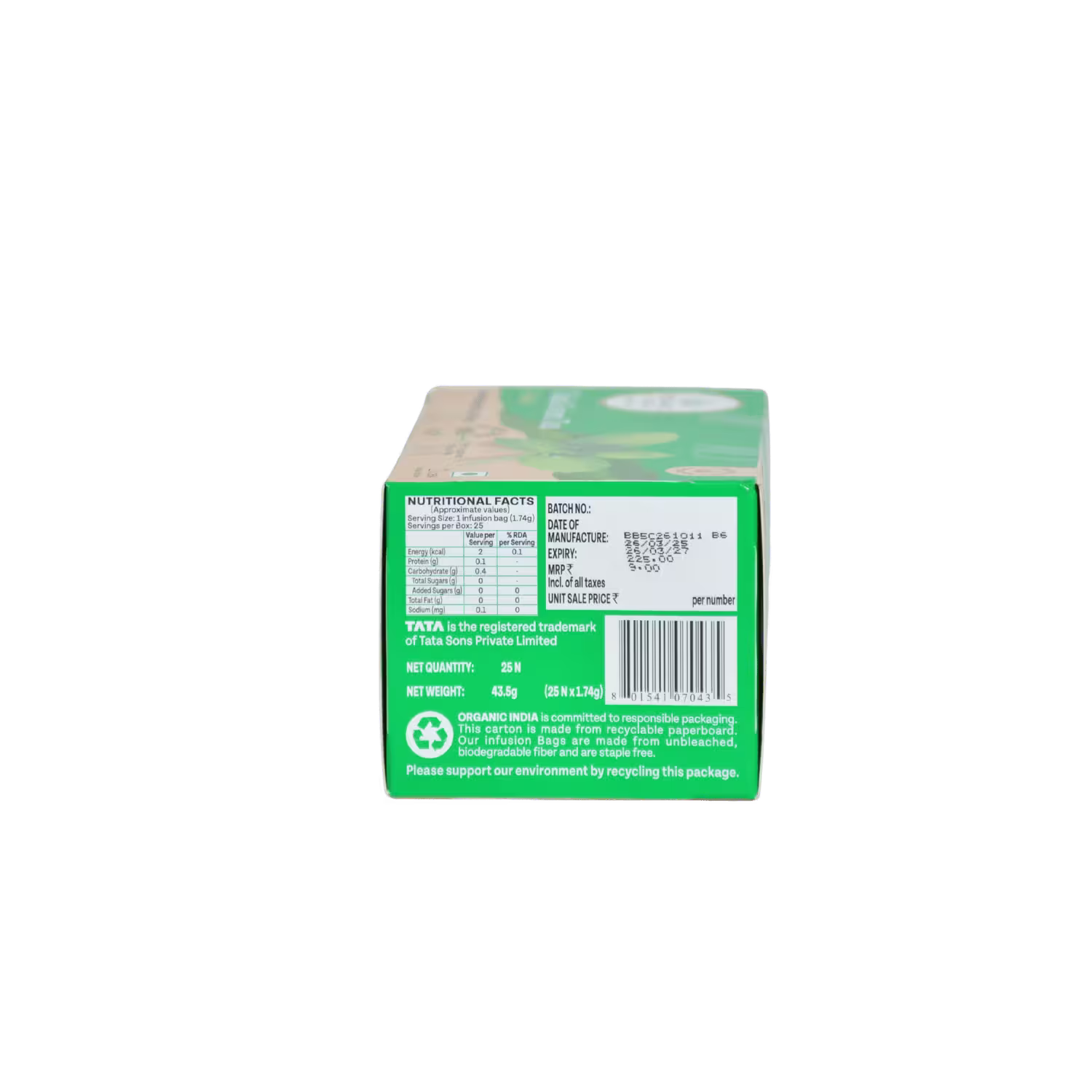 Tulsi Green Tea Classic Basket Deliveries