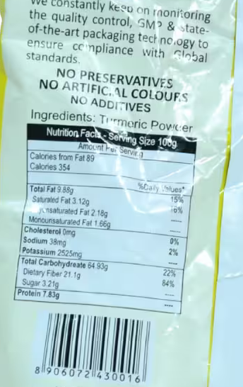 Turmeric Powder Kanwal Kashmir Flavour Basket Deliveries