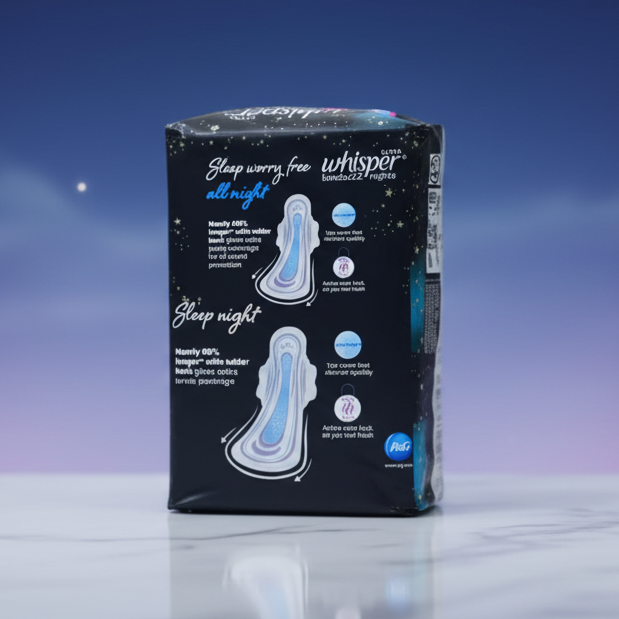 Whisper Bindazz XXL 16 Pads Basket Deliveries
