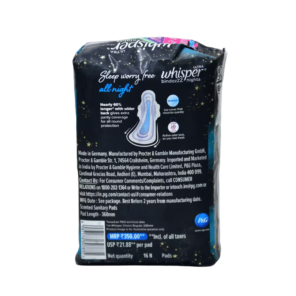 Whisper Bindazz XXL 16 Pads Basket Deliveries