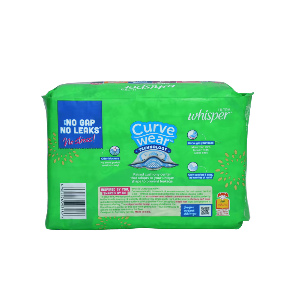 Whisper XL 30 Pads Basket Deliveries