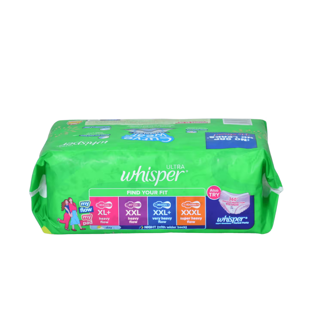 Whisper XL 30 Pads Basket Deliveries