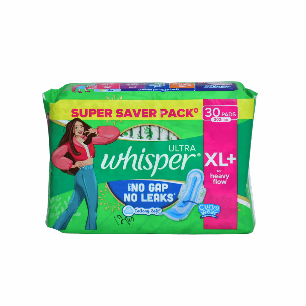 Whisper XL 30 Pads Basket Deliveries