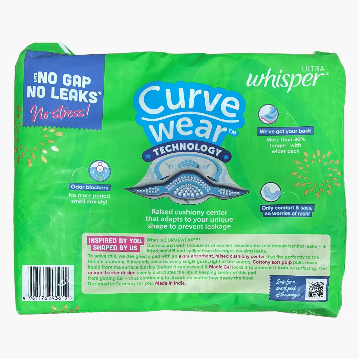 Whisper XL 60 Pads Basket Deliveries