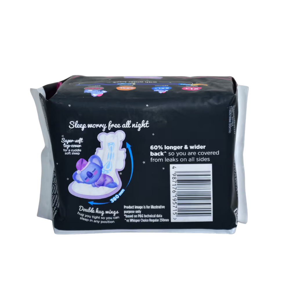 Whisper XXL 10 Pads Basket Deliveries