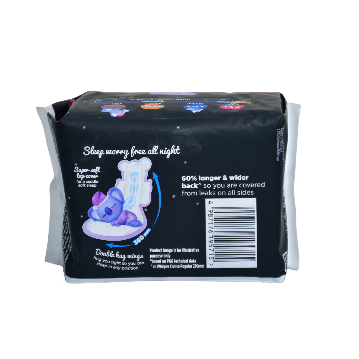 Whisper XXL 10 Pads Basket Deliveries