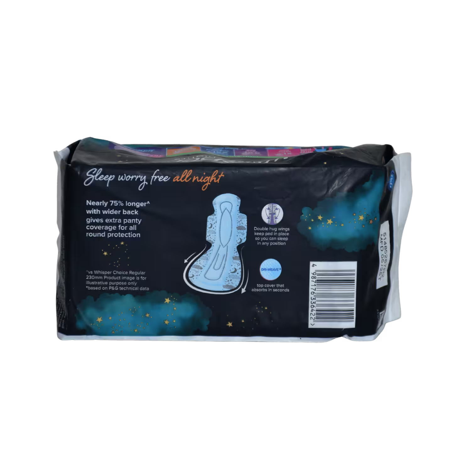 Whisper XXXL 10 Pads Basket Deliveries