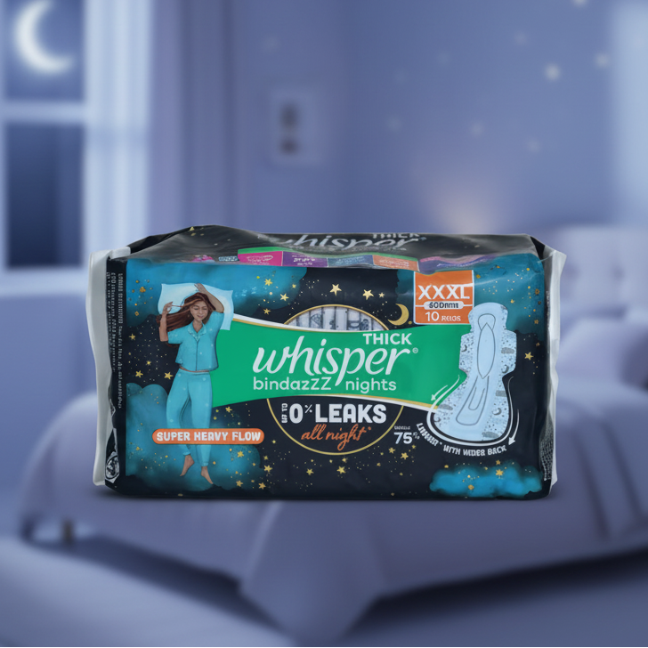 Whisper XXXL 10 Pads Basket Deliveries